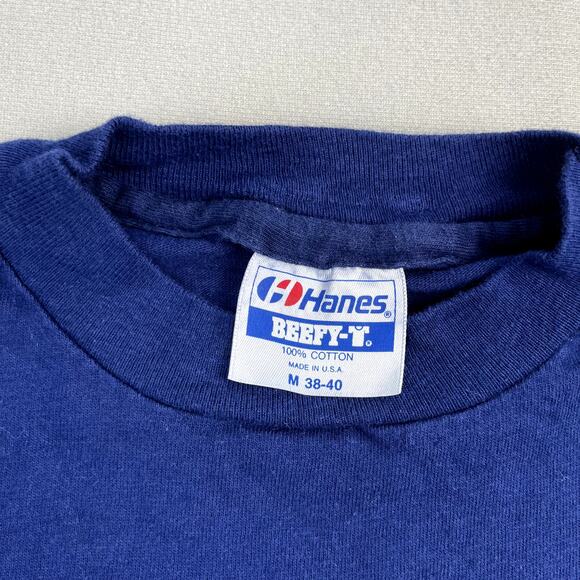 Vintage Outrigger Canoe Club T-Shirt Adult Small Navy Blue Hawaii Waikiki 90s - Picture 7 of 11